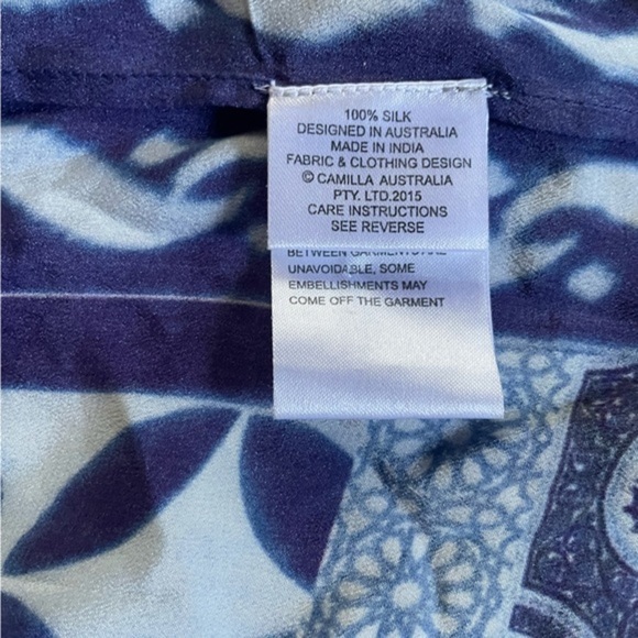 Camilla Kaftan Silk Cover up Dress jeweled embellished O/S - Picture 9 of 11